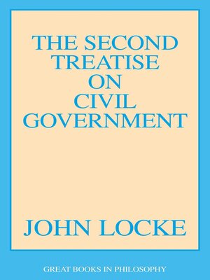 cover image of Second Treatise on Civil Government